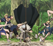 hyoga's spear attack